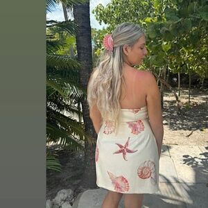 IBIZA MINI DRESS - SAND SEASHELL